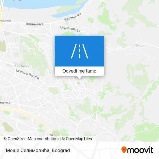 Меше Селимовића mapa
