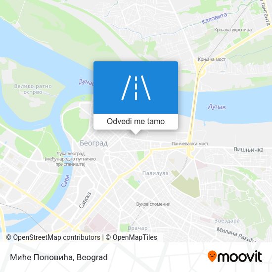Миће Поповића mapa