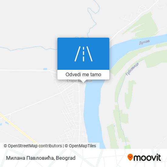 Милана Павловића mapa