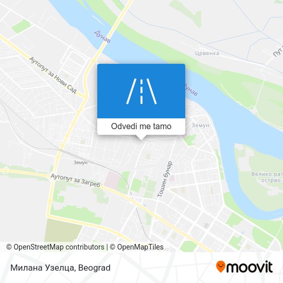 Милана Узелца mapa