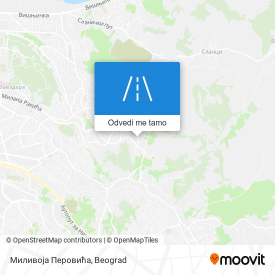 Миливоја Перовића mapa