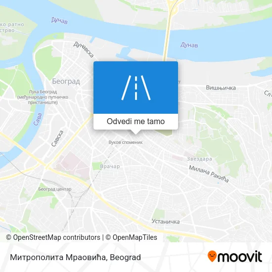 Митрополита Мраовића mapa