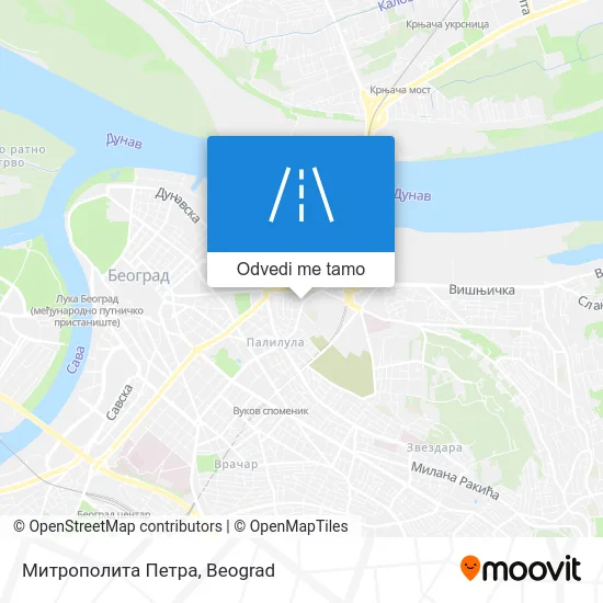 Митрополита Петра mapa