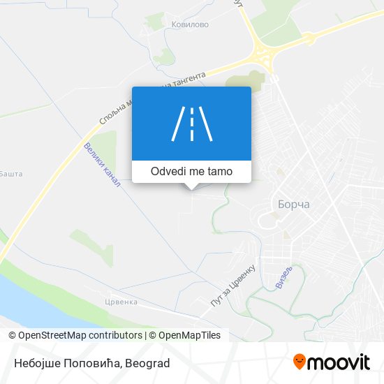 Небојше Поповића mapa