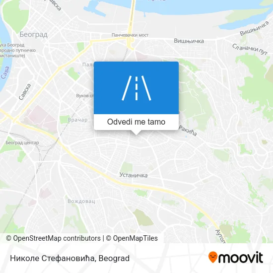 Николе Стефановића mapa