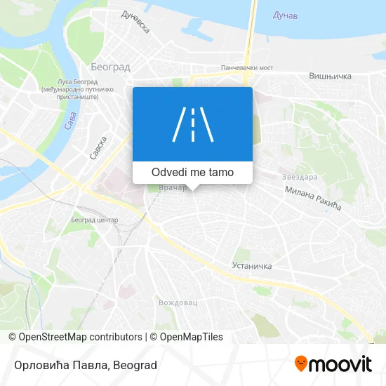 Орловића Павла mapa