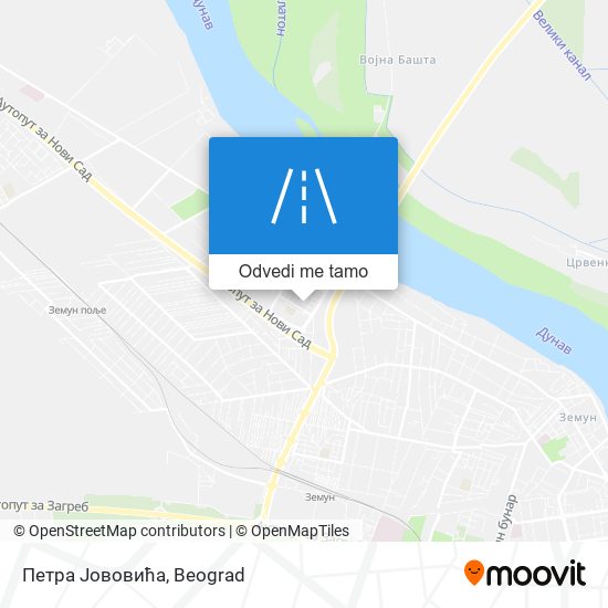 Петра Јововића mapa