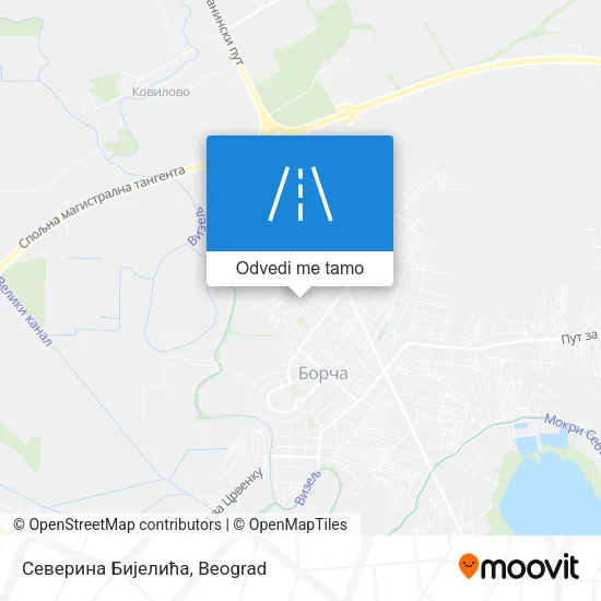 Северина Бијелића mapa