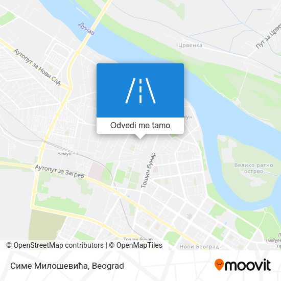 Симе Милошевића mapa