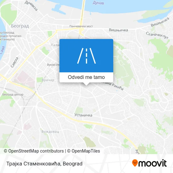 Трајка Стаменковића mapa