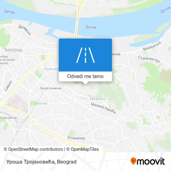 Уроша Тројановића mapa