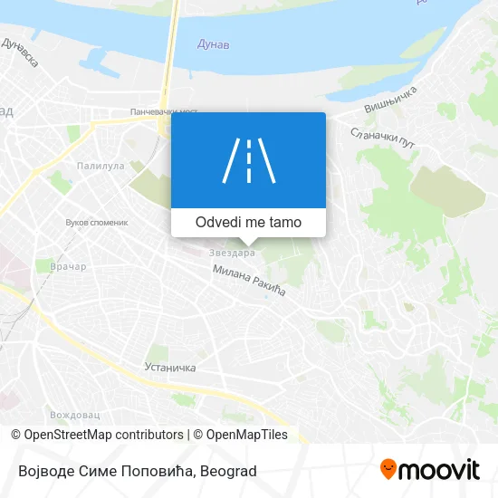Војводе Симе Поповића mapa