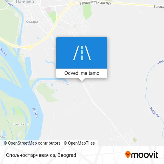 Спољностарчевачка mapa