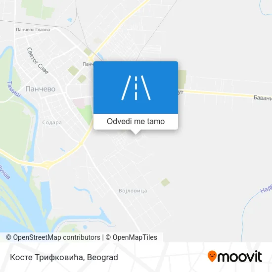 Косте Трифковића mapa