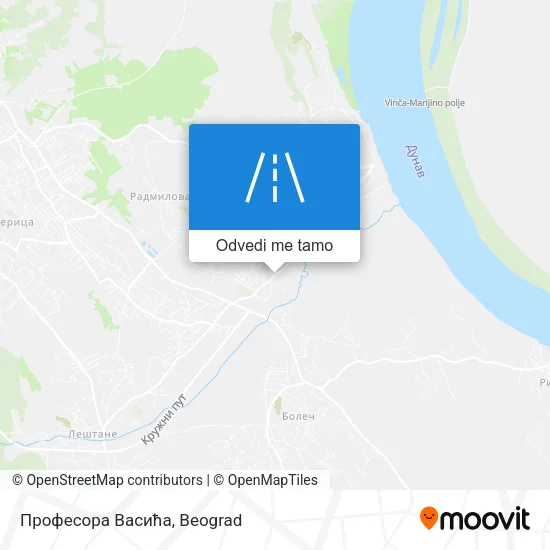 Професора Васића mapa