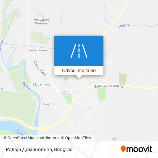 Радоја Домановића mapa