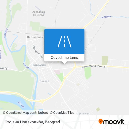 Стојана Новаковића mapa