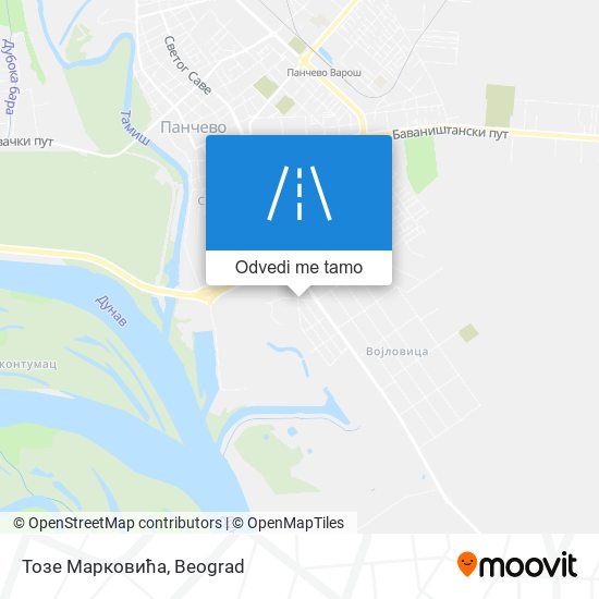 Тозе Марковића mapa