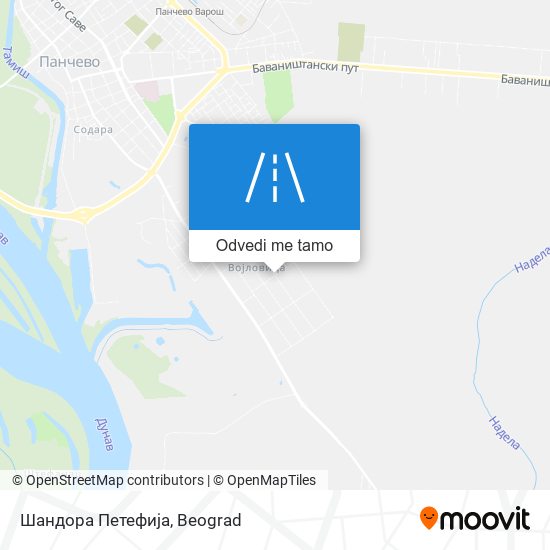 Шандора Петефија mapa