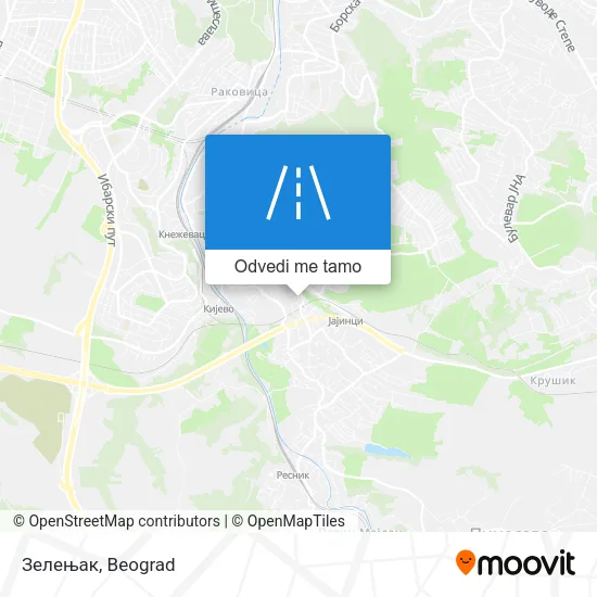 Зелењак mapa