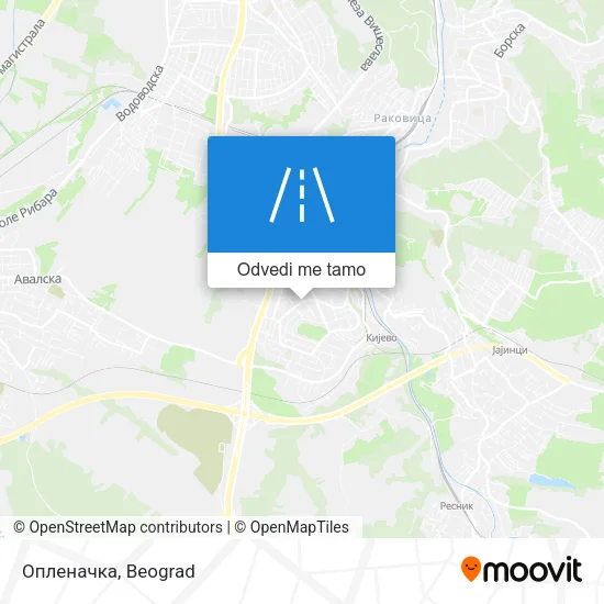 Опленачка mapa