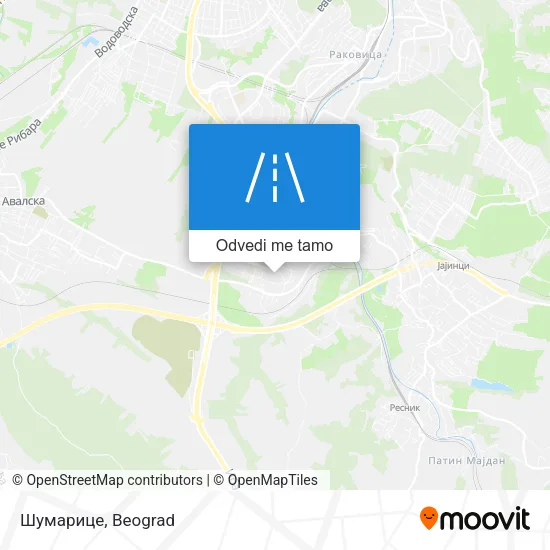 Шумарице mapa