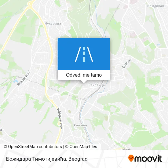 Божидара Тимотијевића mapa