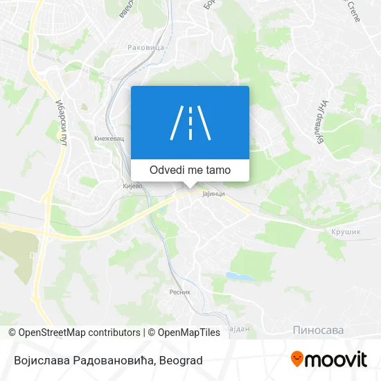 Војислава Радовановића mapa