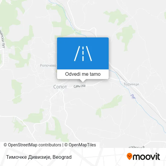 Тимочке Дивизије mapa