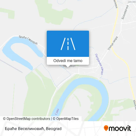 Браће Веселиновић mapa