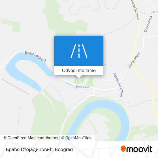 Браће Стојадиновић mapa