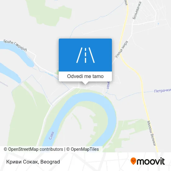 Криви Сокак mapa