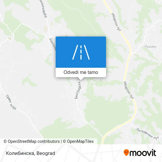 Колибинска mapa