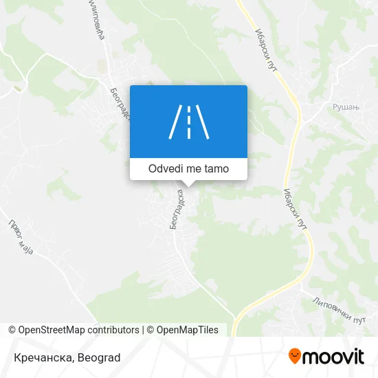 Кречанска mapa