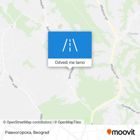 Равногорска mapa