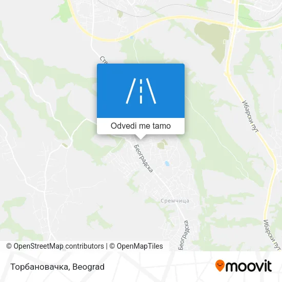 Торбановачка mapa