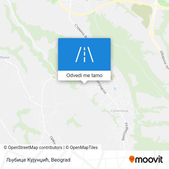 Љубице Кујунџић mapa