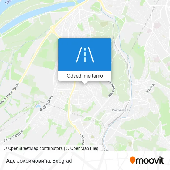Аце Јоксимовића mapa