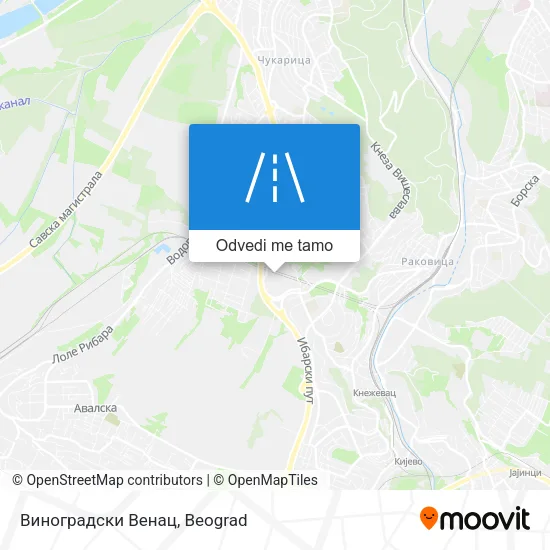 Виноградски Венац mapa