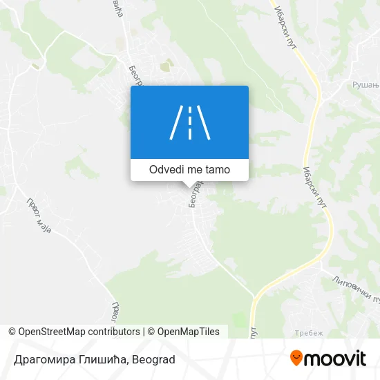 Драгомира Глишића mapa