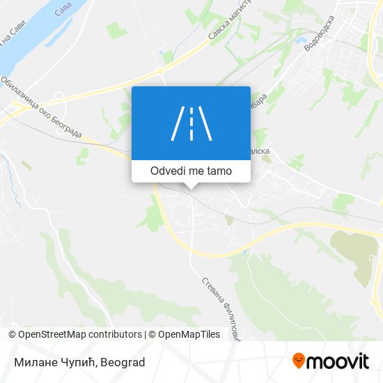 Милане Чупић mapa