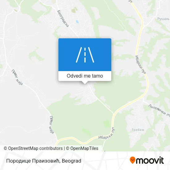 Породице Праизовић mapa