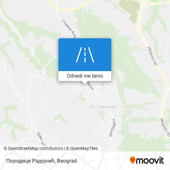 Породице Радојчић mapa