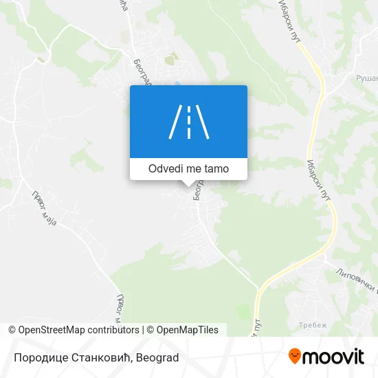 Породице Станковић mapa