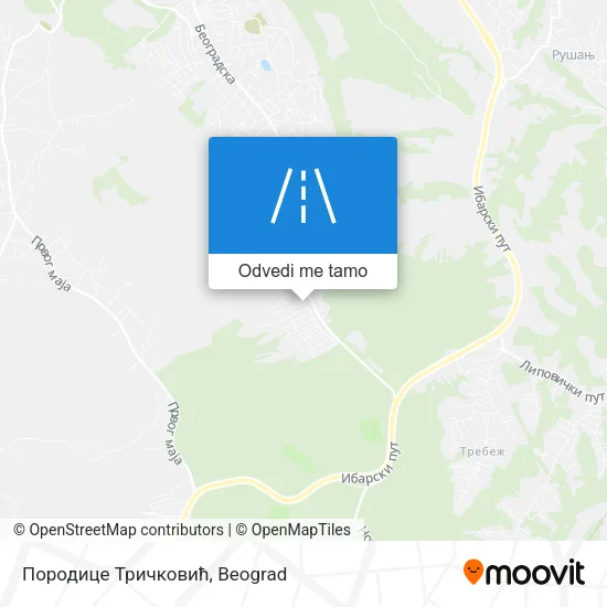 Породице Тричковић mapa