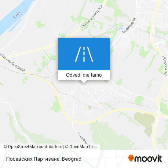 Посавских Партизана mapa