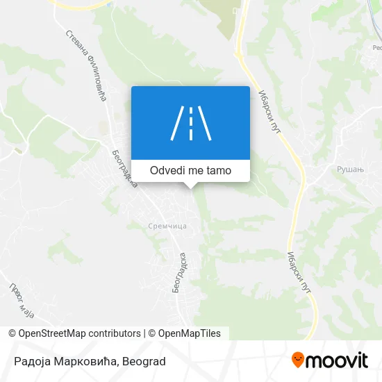 Радоја Марковића mapa