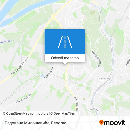 Радована Милошевића mapa