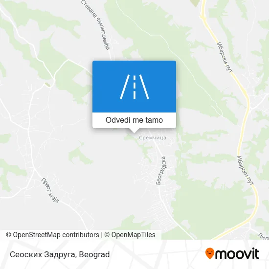 Сеоских Задруга mapa