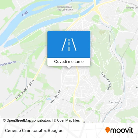 Синише Станковића mapa